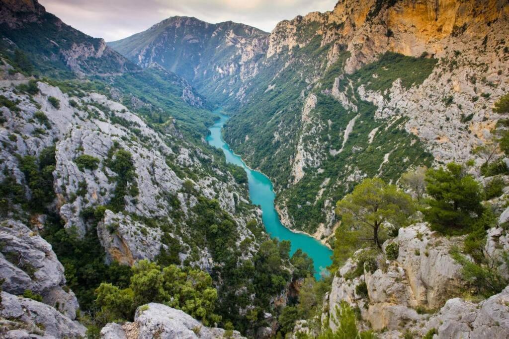 Gite Provencal Independant Avec Piscine Chauffee : Le Suy Bien Flayosc Exteriör bild