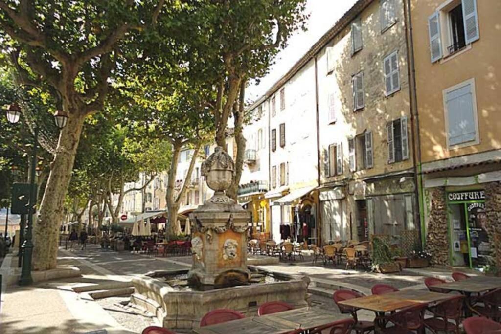 Gite Provencal Independant Avec Piscine Chauffee : Le Suy Bien Flayosc Exteriör bild